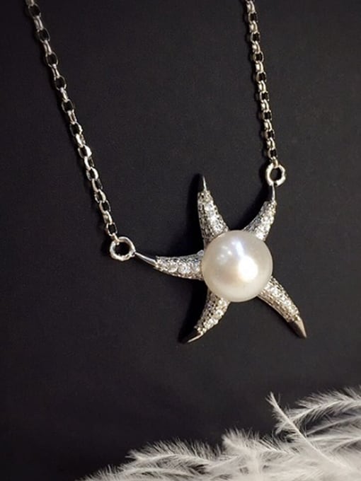 EVITA PERONI Fashion Starfish Freshwater Pearl Necklace 0