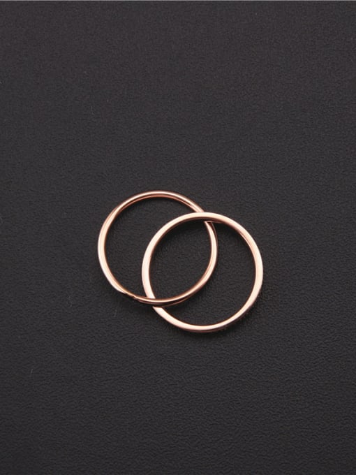 GROSE Simple Style Double Circle Ring 3