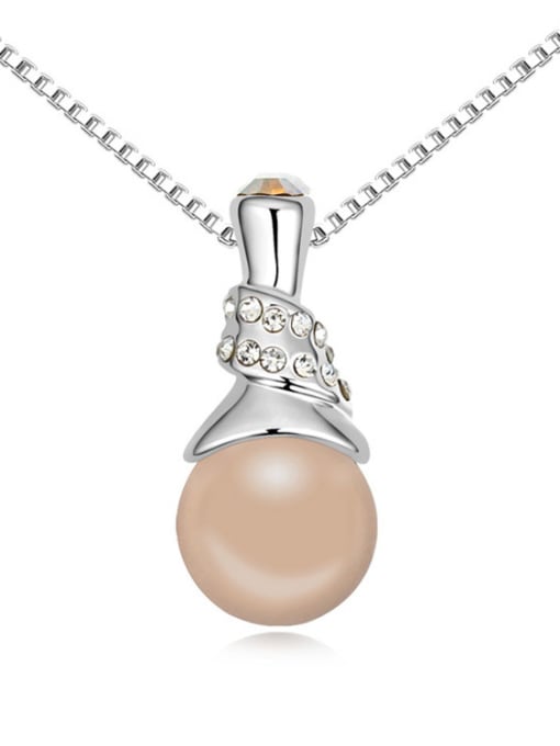 nude Chanz using austrian elements in Austria pearl necklace Venus love clavicle Pendant Chain