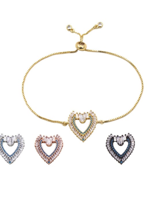 My Model Fashionable Heart  Shaped Accessories Adjustable Women Bracelet 1