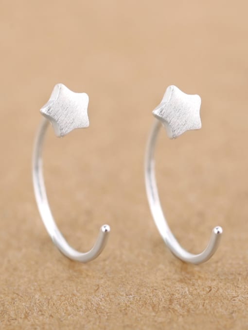 Peng Yuan Simple Five-pointed Star cuff earring 0