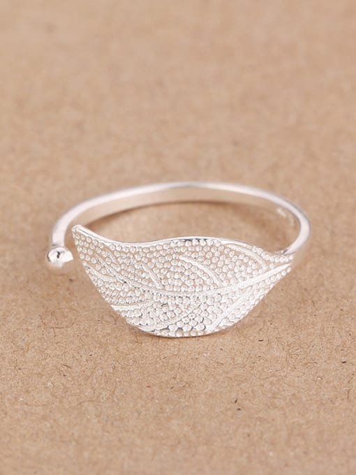 Peng Yuan Simple Leaf Opening Midi Ring 0