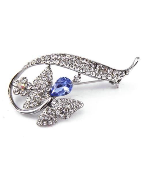 Inboe Butterfly Crystals Brooch 0