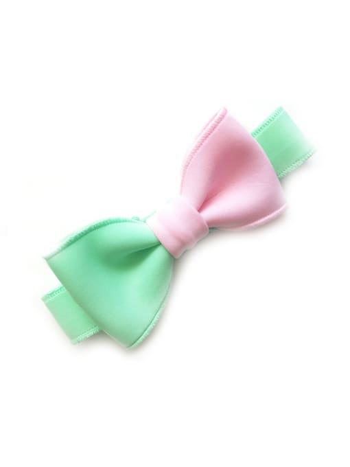 green pink bow Cotton Adjustable Head Band