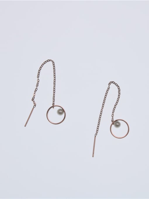 GROSE Temperament Rose Gold Plated Lines Earrings 1