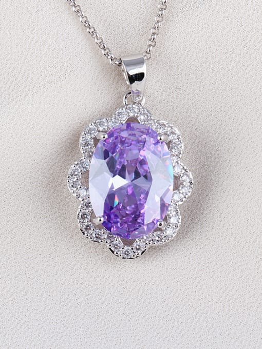 Qing Xing High-quality Zircon Exquisite European and American Quality Pendant Necklace 2