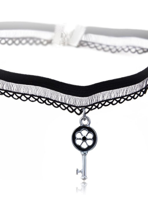 X248 key Stainless Steel With Fashion Animal/flower/ball Lace choker Necklaces
