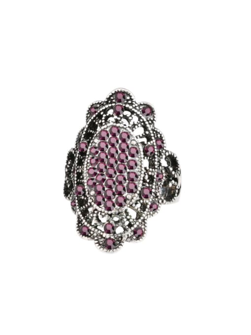 Gujin Retro style Cubic Rhinestones Alloy Ring 0