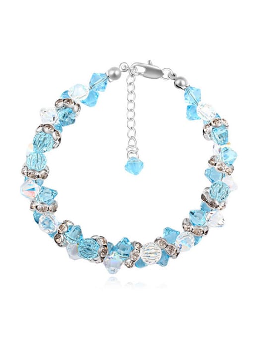 QIANZI Fashion Shiny austrian Crystals Alloy Bracelet 3