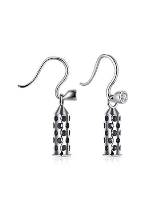 OUXI Personalized Hollow Cylinder Women Earrings 0