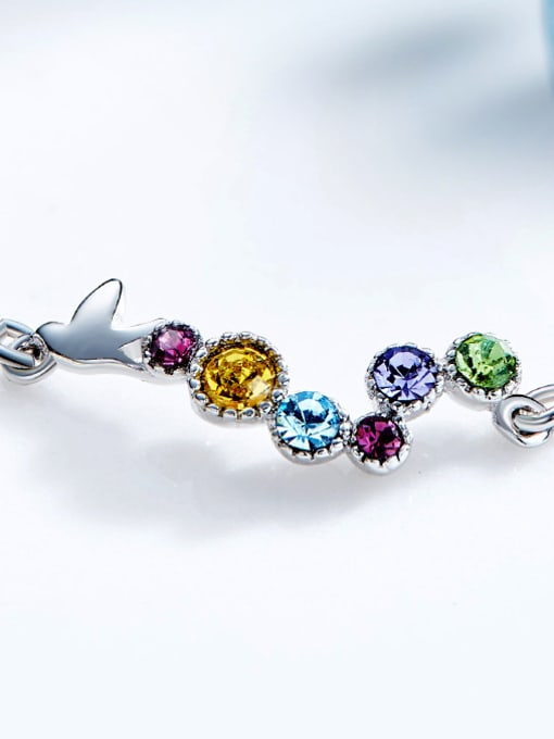 CEIDAI Multi-color Crystal S925 Silver Bracelet 2