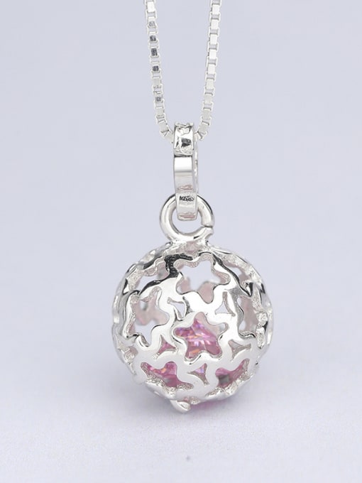 One Silver Hollow Star Pendant 3