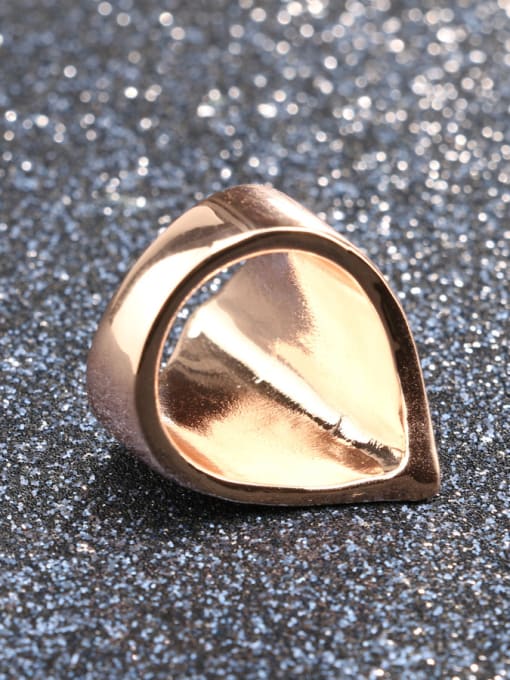 Gujin Punk style Personalized Rose Gold Plated Alloy Ring 2