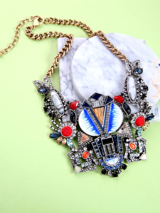 KM Antique Personality Hyperbole Fashion Exaggerate Necklace 1