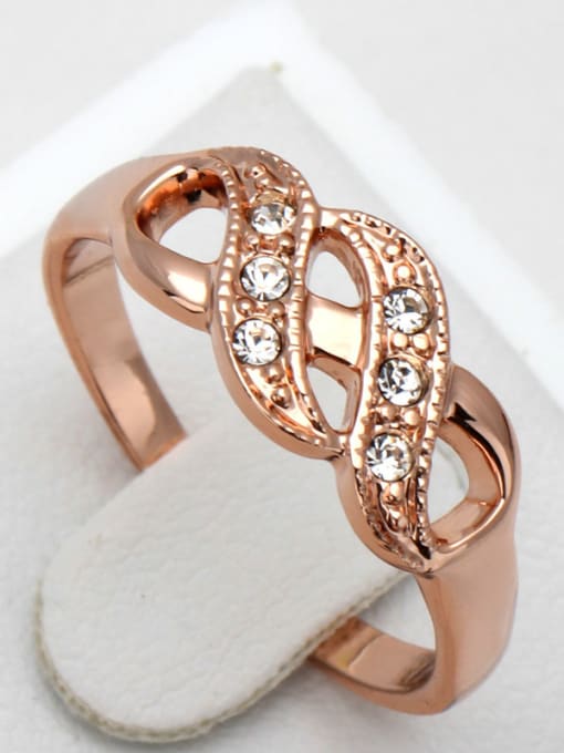 ZK Twisted Lines New Design Daily Copper Ring 1