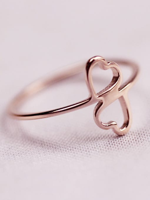GROSE Sweetly Double Hollow Heart Ring 1