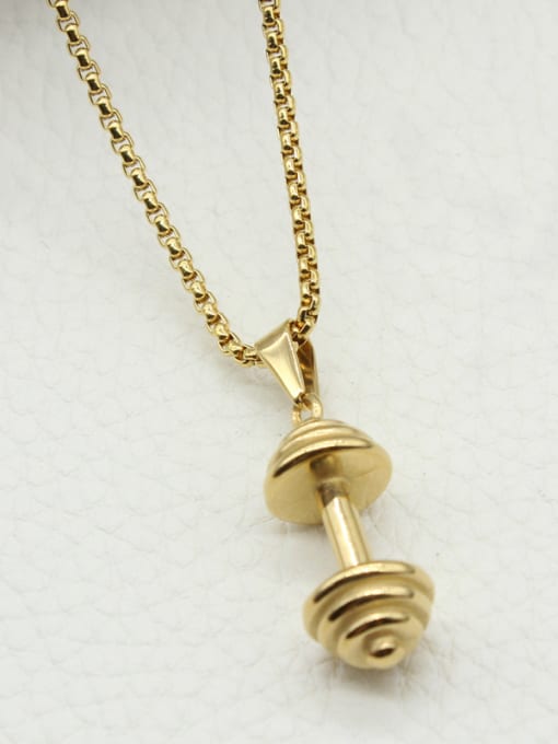 XIN DAI Dumbbell Pendant Clavicle Women Necklace 1