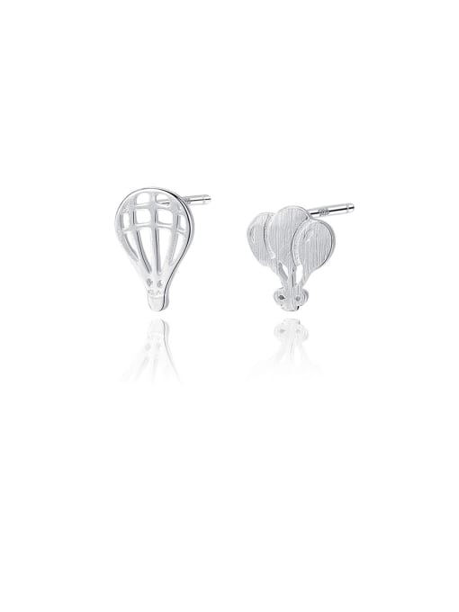 CCUI 925 Sterling Silver With Gold Plated Simplistic badminton  Stud Earrings 0