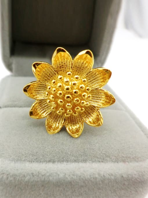 Neayou Women Delicate Sunflower Shaped Ring 2