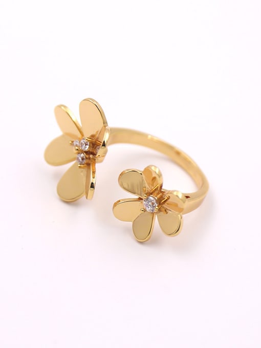 My Model Flower Copper Opening Ring 1