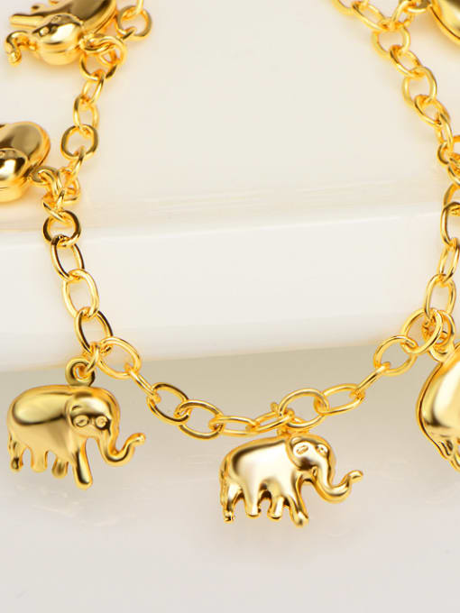 Days Lone 18K Gold Plated Calf Elephants Bracelet 1