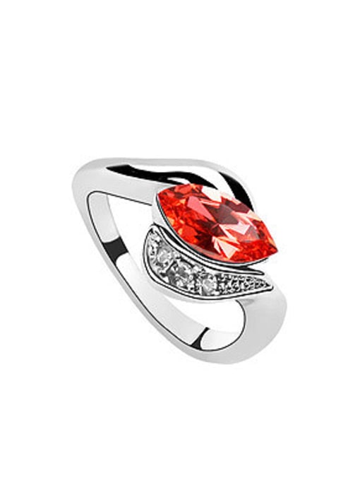 red Fashion Marquise austrian Crystal Alloy Ring