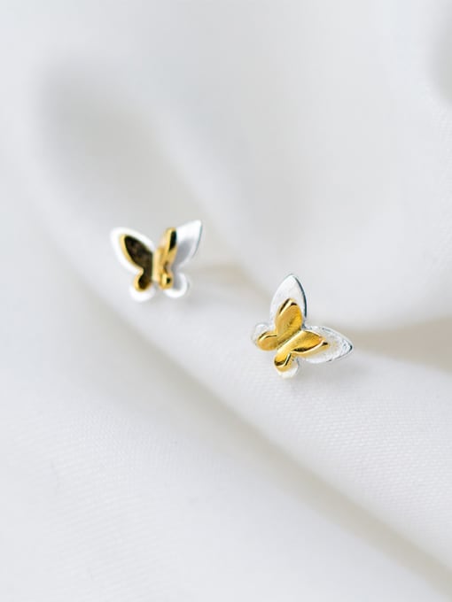 Rosh Sterling Silver stereoscopic Butterfly Mini ear nail 2