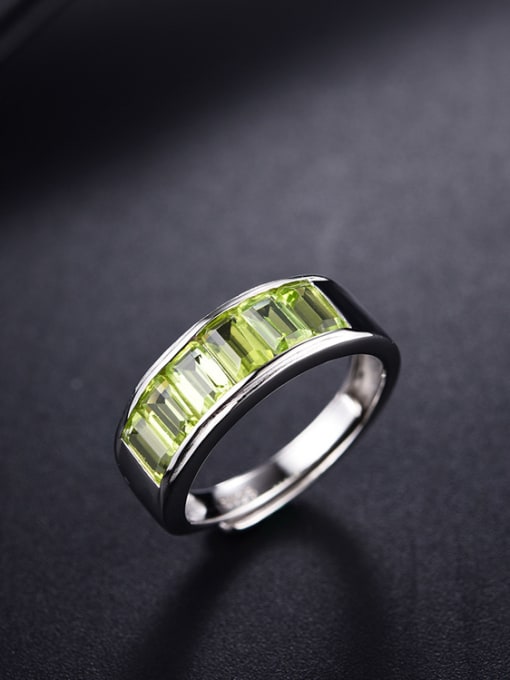 Deli Simple Peridot Gemstones Multistone ring 0