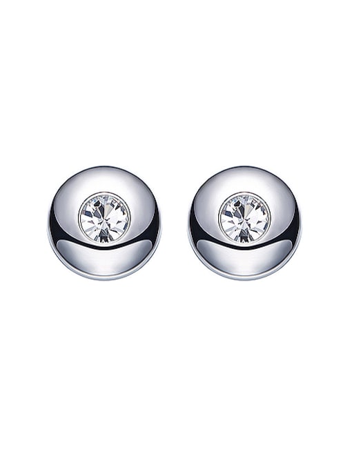CEIDAI S925 Silver Round-shaped stud Earring 0