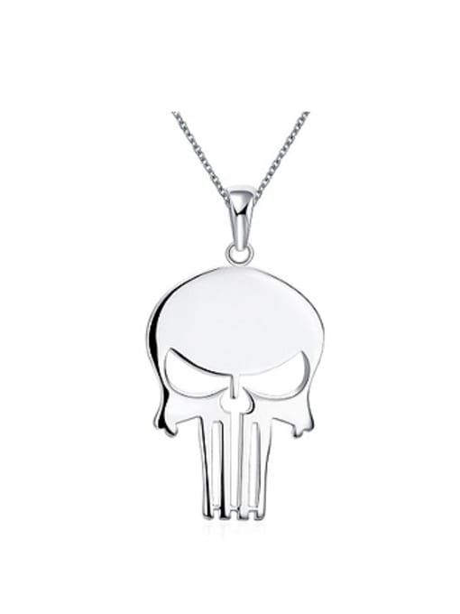 OUXI Fashion Personalized Skull Women Necklace 0