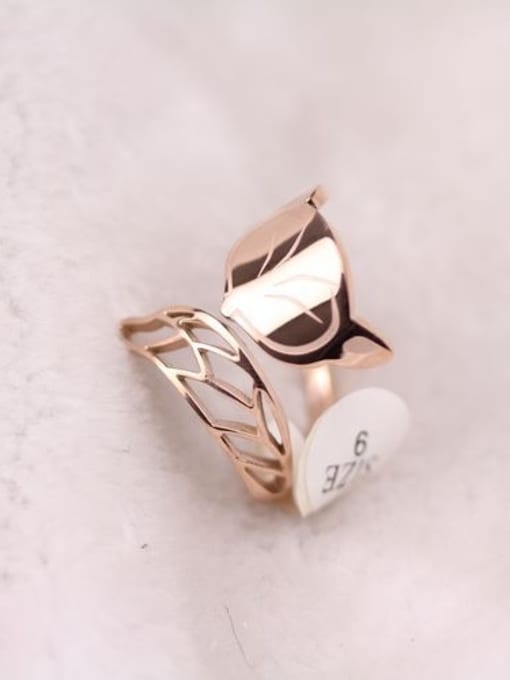 GROSE Small Fox Rose Gold Plated Ring 0