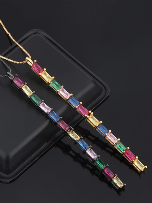 ROSS Copper With  Glass stone Fashion Geometric Necklaces 0