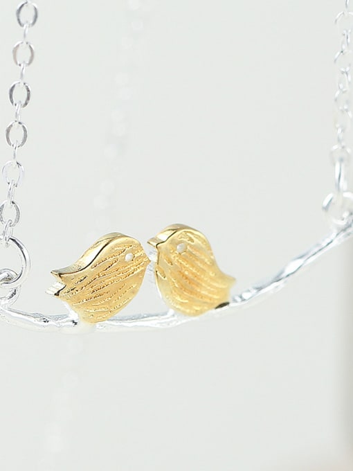 kwan Lover Birds S925 Silver Women Necklace 2