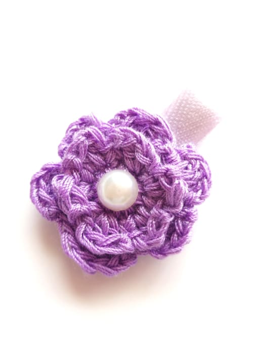 Purple Flower Color Flower Hair clip