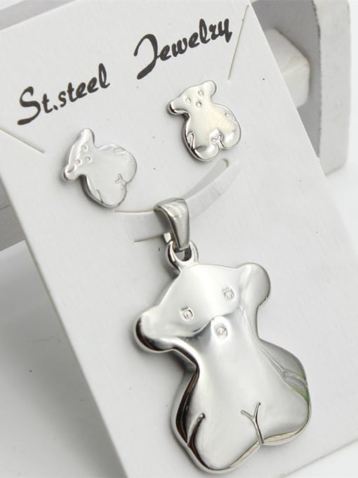 XIN DAI Bear-shape Two Piecse Jewelry Set