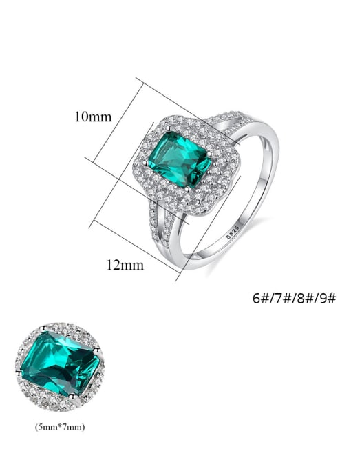 CCUI 925 Sterling Silver With Cubic Zirconia Delicate Geometric Band Rings 4