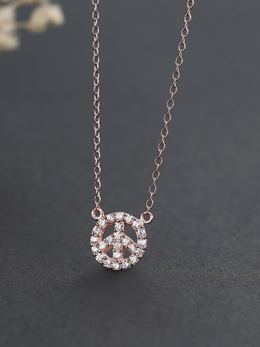 Rose Gold Round Shaped Necklace