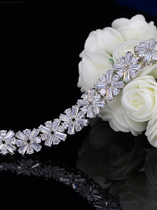 L.WIN Luxury Shining Zircon Wedding Bracelet 2