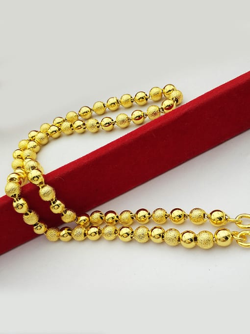 8Mm Men Exquisite Round Beads Necklace
