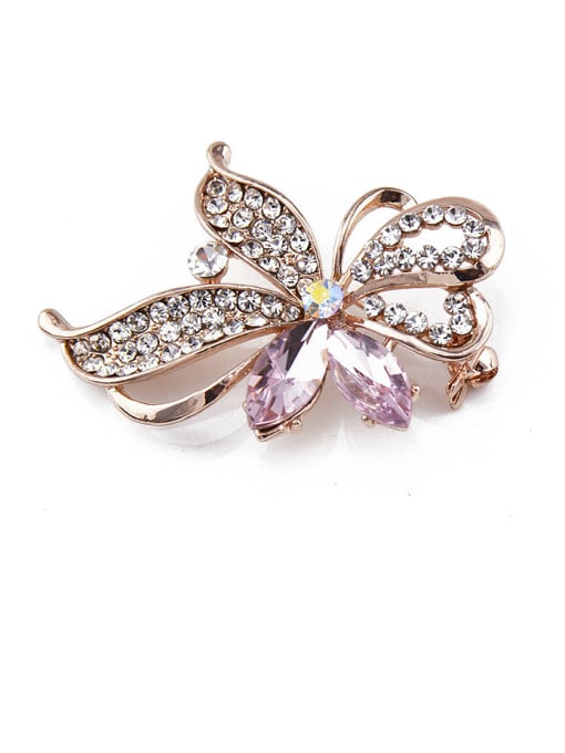 Inboe new 2018 2018 2018 2018 Rose Gold Plated Crystals Brooch 0
