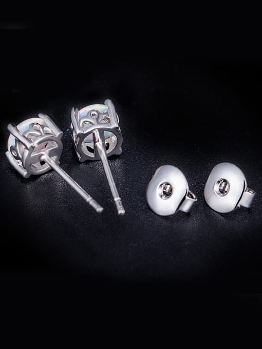 UNIENO Crown Opal Stone stud Earring 1