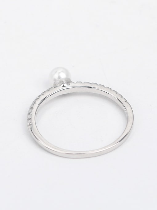 Peng Yuan Exquisite Freshwater Pearl Zircon Ring 2
