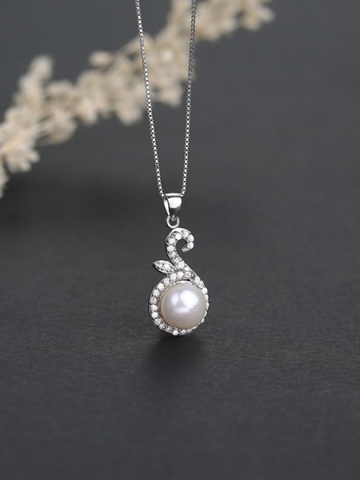 One Silver 925 Silver Pearl Pendant 2