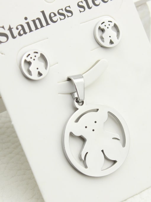 XIN DAI Round -shape Two Pieces Earring Pendant Set 0
