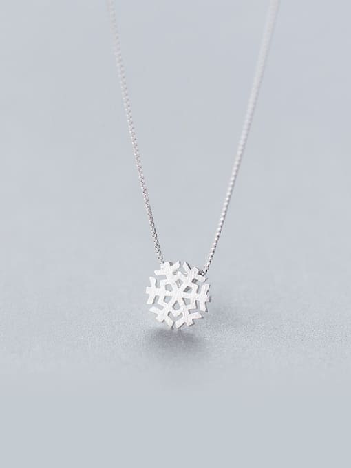 Rosh S925 silver small snow necklace 0