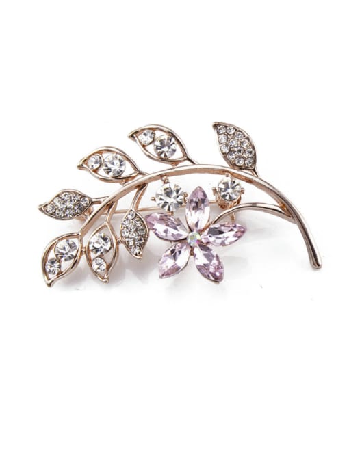 Inboe 2018 Leaf-shaped Crystals Brooch 3