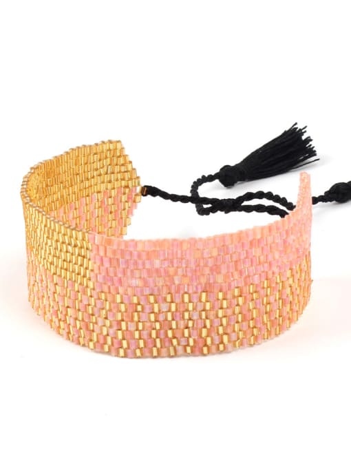 B6027-C Exaggerate Colorful Bohemia Style Tassel Bracelet