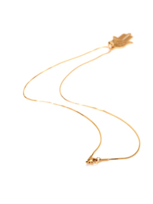 JINDING Fashion Gold Titanium Steel Necklace 1