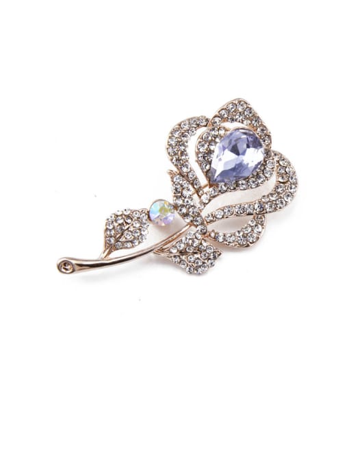 Inboe new 2018 2018 2018 2018 2018 Flower-shaped Crystals Brooch 4