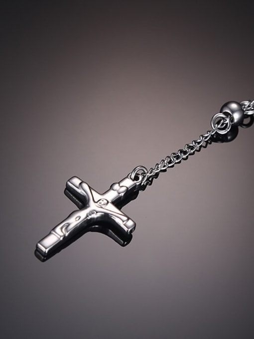 CONG Exquisite Cross Shaped Stainless Steel Sweater Chain 1